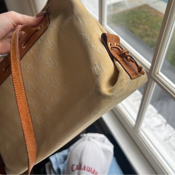 Dooney & Bourke yellow monogram canvas tote - Picture 9 of 16